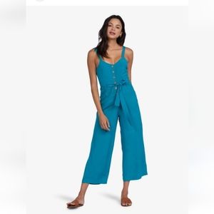 New with tags! Roxy Mind Trip romper/jumpsuit-teal blue sz XL